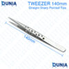 140mm Precision Stainless Steel Tweezer Straight Sharp Pointed Tips with Vented Holes for Electronics Repair & PCB Work