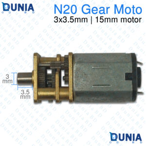 N20 Gear Motor 3x3.5mm D-Shaft 15mm Motor Body High Torque Micro DC Geared Motor