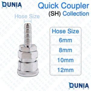 SH Series Quick Coupler Pneumatic Hose Barb Socket Online in Bangladesh 6mm, 8mm, 10mm, 12mm