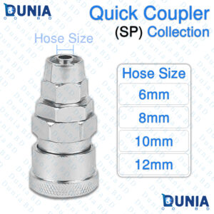 SP Series Quick Coupler Pneumatic Hose Barb Socket Online in Bangladesh 6mm, 8mm, 10mm, 12mm