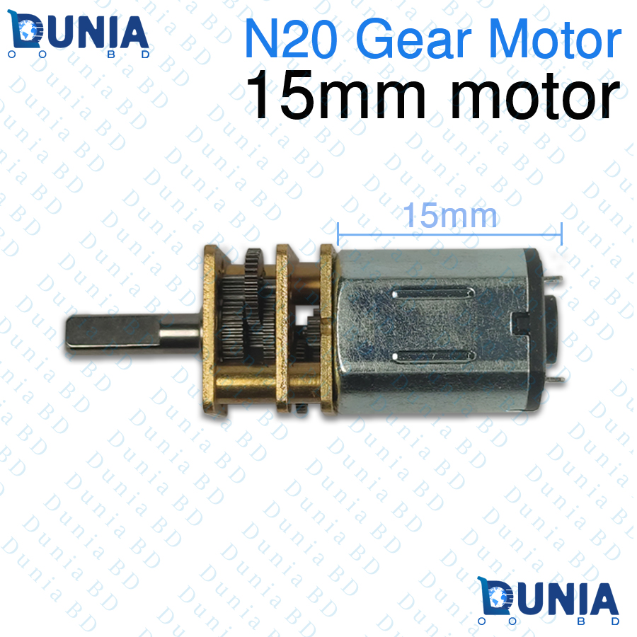 N20 Gear Motor D-Shaft 15mm Motor Body High Torque Micro DC Geared Motor