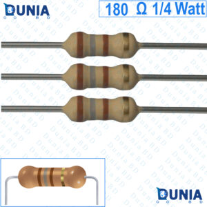180 ohm 1/4 watt Quarter watt Resistor ±5% 180Ω 180 ohms Carbon Film Resistance