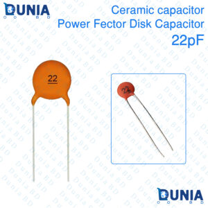 22pF 50V Ceramic Power Factor Disc Capacitor 0.000022uF 2.2e-11F