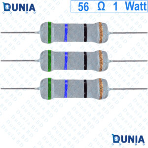 56 ohm 1 watt One watt Resistor ±5% 56Ω 56 ohms Metal Oxid Film Resistance