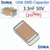 3.3nF SMD 1206 Capacitor Multilayer Ceramic Precision MLCC