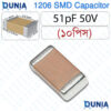 51pF SMD 1206 Capacitor Multilayer Ceramic Chip MLCC