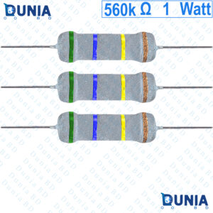 560K ohm 1 watt One watt Resistor ±5% 560KΩ 56000 ohms Metal Oxid Film Resistance