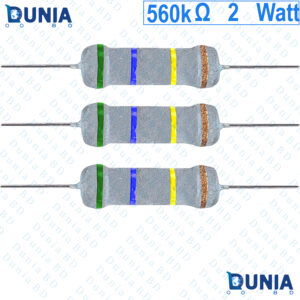 560K ohm 2 watt Two watt Resistor ±5% 560KΩ 560000 ohms Metal Oxid Film Resistance