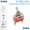 E-TEN 1021 Toggle Switch AC 250V 15A ON-OFF 2 Pin Heavy Duty Switch