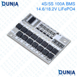 4S 5S 100A LiFePO4 BMS Protection Board 14.6V 18.2V for Lithium Iron Phosphate Battery