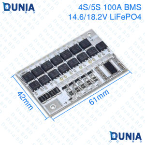 4S 5S 100A LiFePO4 BMS Protection Board 14.6V 18.2V for Lithium Iron Phosphate Battery