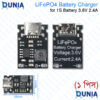 LiFePO4 Battery Charger 1S 3.6V 2.4A Type-C Charging Module