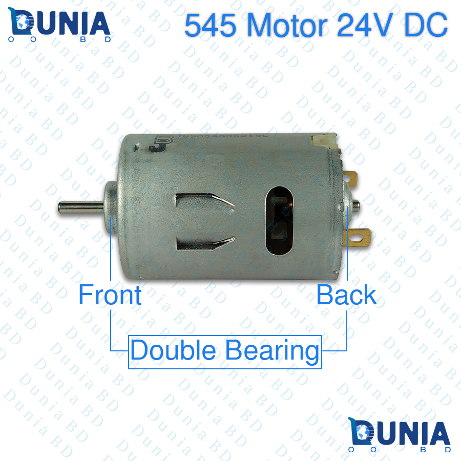 545 Motor 24V DC High Speed Double Ball Bearing Motor for DIY Projects