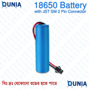 18650 Battery with JST SM 2 Pin Connector Rechargeable Li-ion Cell