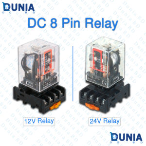 DC 8 Pin Relay 12V 24V 10A with Base Price in Bangladesh