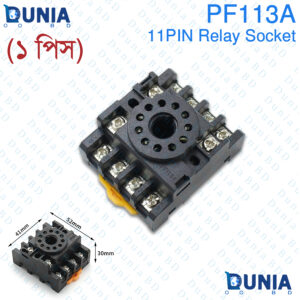 PF113A 11Pin Relay Socket Base for Industrial Power Relay