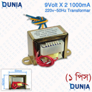 9V 1000mA Transformer Step Down 220V to 9V Dual Output