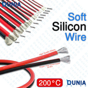 Soft Silicon Wire 200°C Heat Resistant - 8AWG to 28AWG