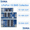 1S 3.2V LiFePO4 BMS Battery Protection Board 12A 16A 24A Variations