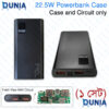 DIY 22.5W Fast Charging Power Bank Kit with Battery Case and Circuit