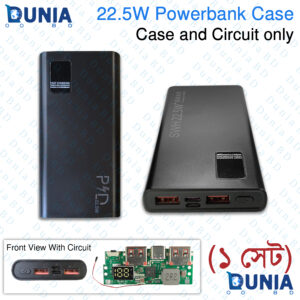 DIY 22.5W Fast Charging Power Bank Kit with Battery Case and Circuit
