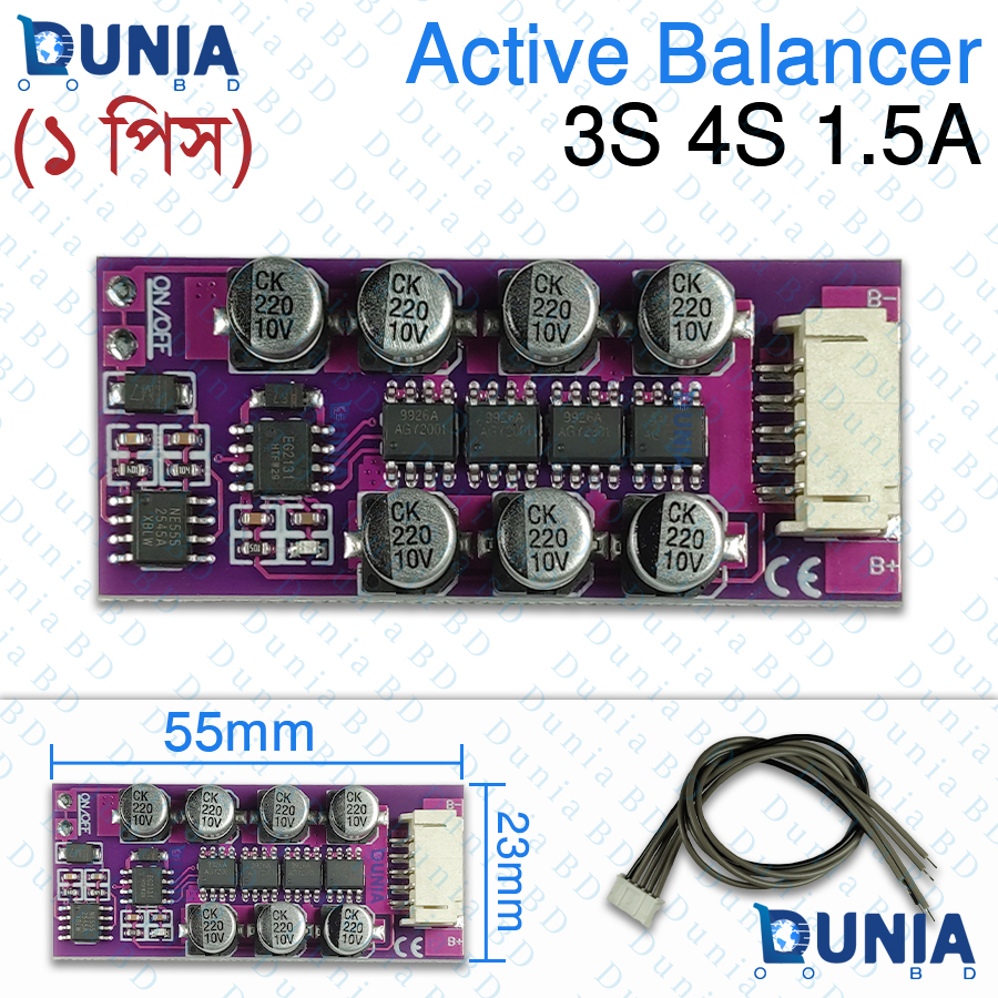 Active Balancer 3S 4S 1.5A Battery Protection Board