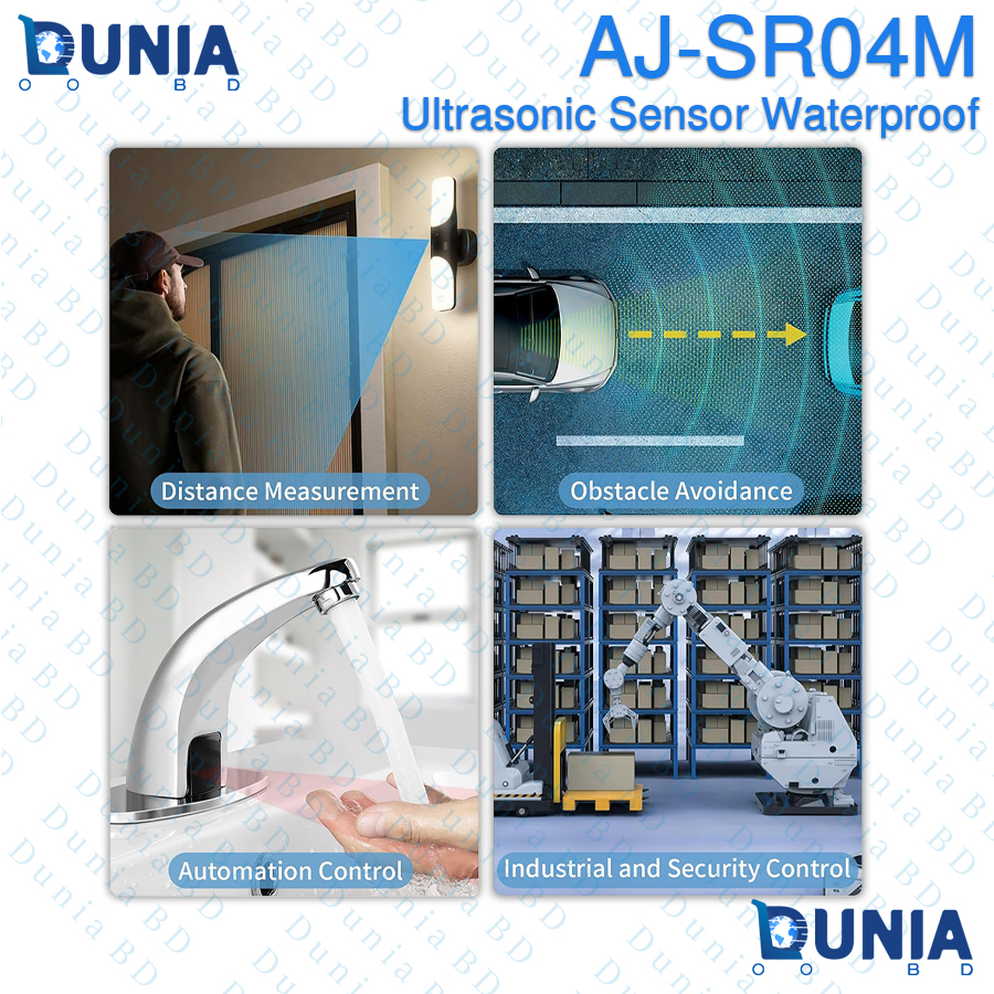 AJ-SR04M Waterproof Ultrasonic Distance Sensor Module