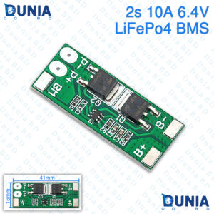 BMS 2S 6.4V 10A LiFePo4 Battery Protection Board