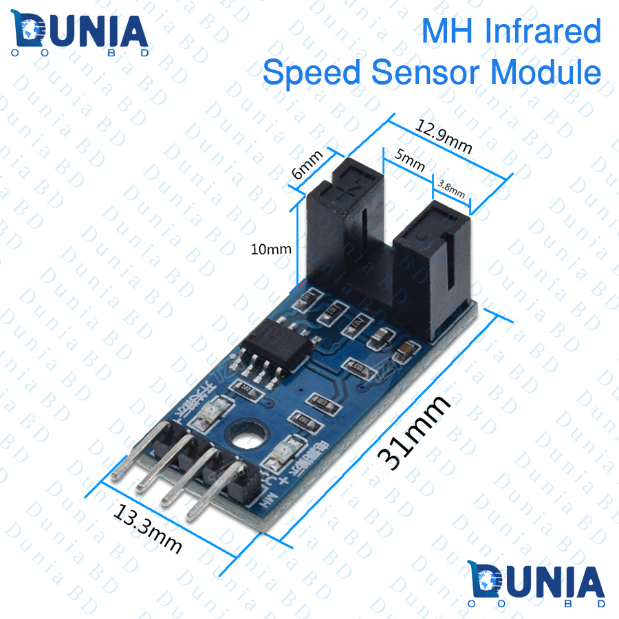 MH Infrared Speed Sensor Module LM393 Slotted Optocoupler