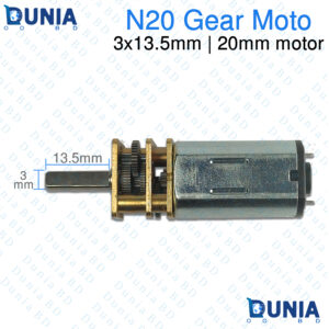 N20 Gear Motor 3x13.5mm D-Shaft 20mm Motor Body High Torque Micro DC Geared Motor
