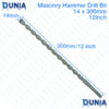 Masonry Hammer Drill Bit 14x300mm 12 Inch Drill Bit