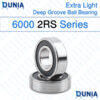 Deep Groove Ball Bearing 6000 2RS Series Rubber Sealed Bearings