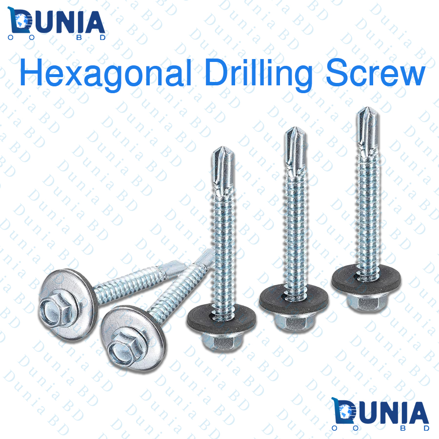 Hexagonal Drilling Screw Self Tapping Metal Fasteners
