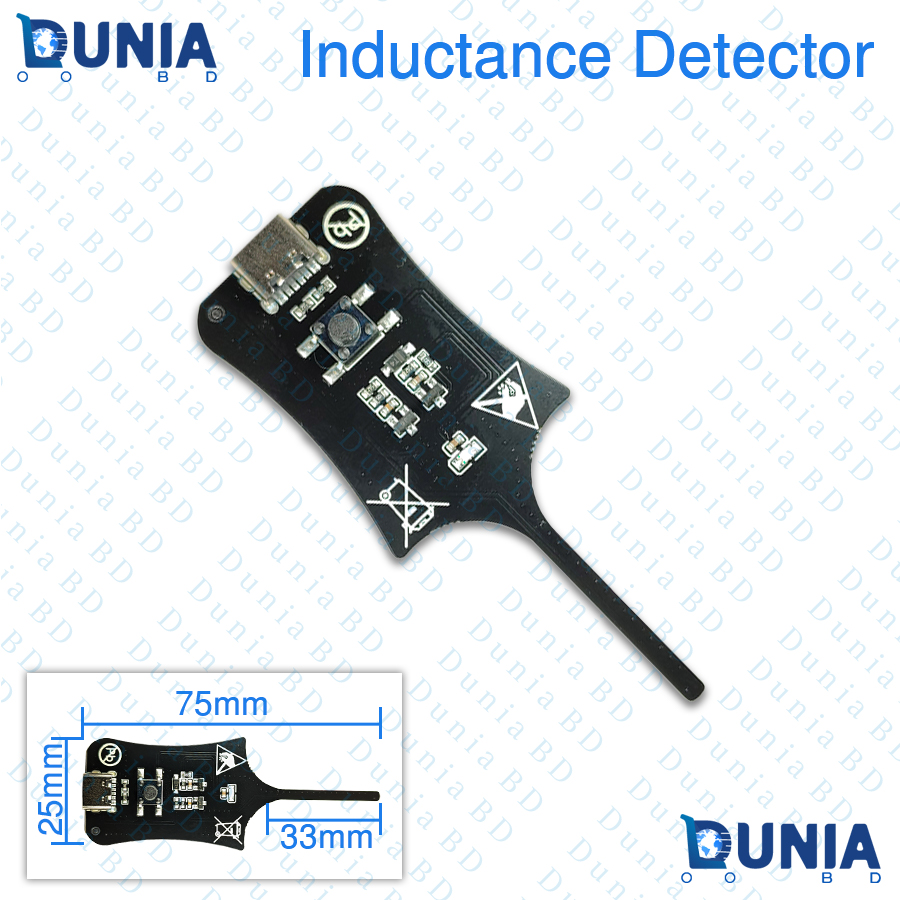 Inductance Detector Circuit Board Module with Type-C Port