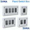 Piano Switch Box 1 Hole to 4 Hole Surface Mount Electrical Gang Box