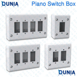 Piano Switch Box 1 Hole to 4 Hole Surface Mount Electrical Gang Box