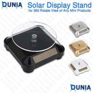 Solar Powered 360° Rotating Display Stand Turntable for Product Showcase
