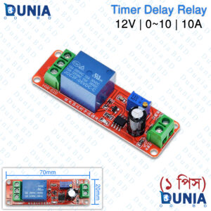 Timer Delay Relay Module 12V 0-10s 10A Switch