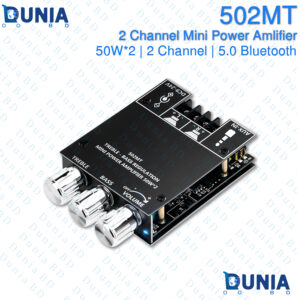 502MT Bluetooth 5.0 Amplifier Board Module 2 Channel Mini Power Amp 50W+50W