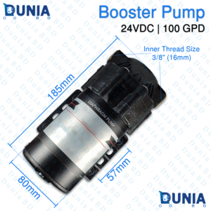 24V DC 100 GPD RO Booster Pump for Water Purifier 3/8 Inch Inner Thread