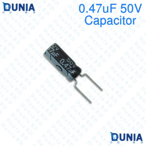 0.47uF 50V Capacitor Radial Electrolytic capacitor Polarized Aluminium body for Amplifier & Circuits