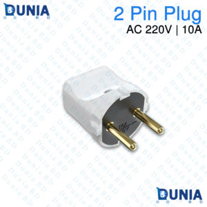 2 Pin Piano Plug AC 220V 10A Male Power Connector Electrical Plug