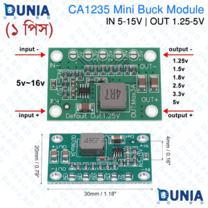 CA1235 3A Mini DC-DC Buck Converter 5-15V Input 1.25-5V Output Module