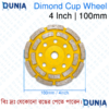 4 Inch 100mm Diamond Cup Wheel Double Row for Concrete Stone Grinding