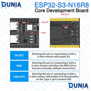 ESP32-S3-N16R8 Core Development Board 16MB Flash 8MB PSRAM Dual Type-C USB