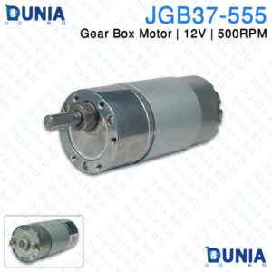 JGB37-555 DC 12V 500RPM Gear Box Motor with 5.5mm D-Type Shaft
