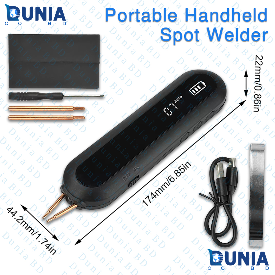 Portable Handheld Spot Welder Rechargeable Battery Welding Pen Type-C