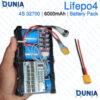 LiFePO4 4S 32700 6000mAh Battery Pack 12.8V Rechargeable BMS Battery