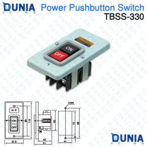 TBSS-330 3P 30A 3.7kW Power Pushbutton Switch Panel
