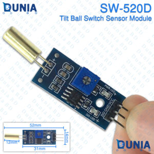 SW-520D Tilt Ball Switch Sensor Module LM393 Adjustable Sensitivity 3.3V-5V